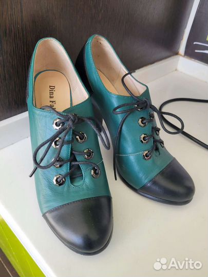 Ботильоны натуральная итальянская кожа 38-39