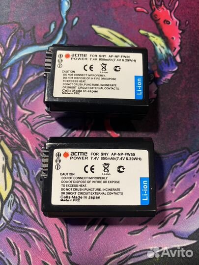 Аккумуляторы для Sony A7