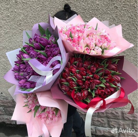 Тюльпаны с Доставкой, Букет 51 Тюльпан