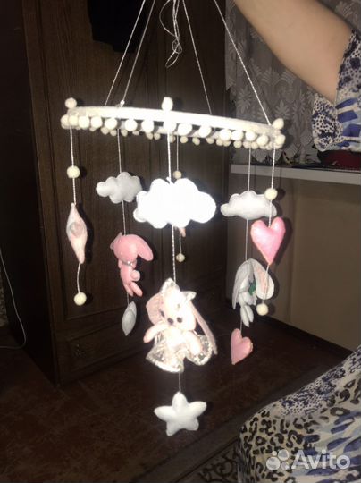 Детский мобиль в кроватку.Ручная работа. Заказы