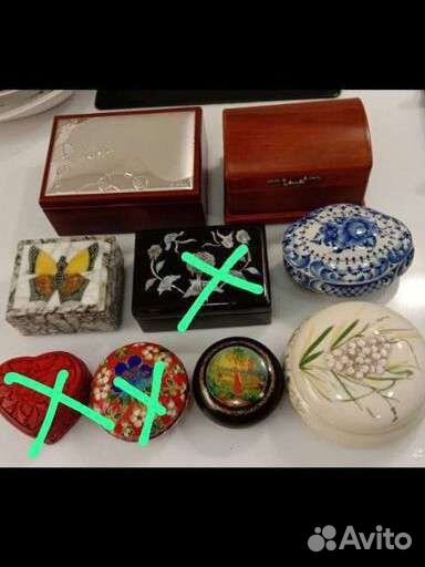 Шкатулки новые и б/у