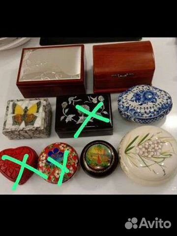 Шкатулки новые и б/у