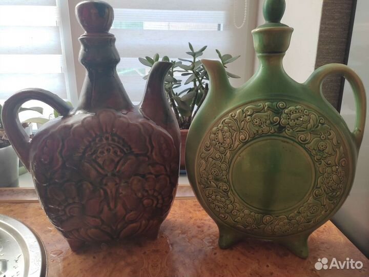 Глиняный кувшин для вина СССР. Огромный