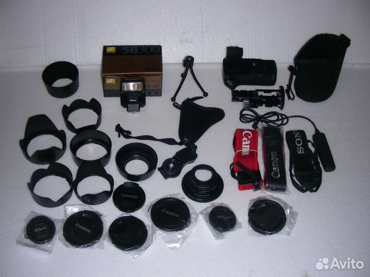 Бленды,крышки,ремни,карты пам,наглазн,адапторы итд