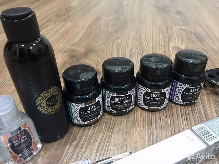 Материалы для бровей ресниц общий сет