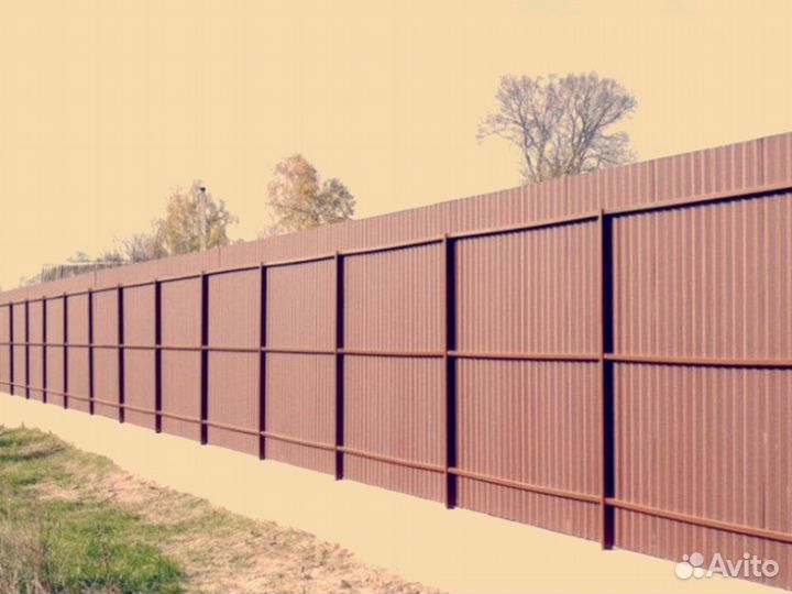 Забор из профлиста