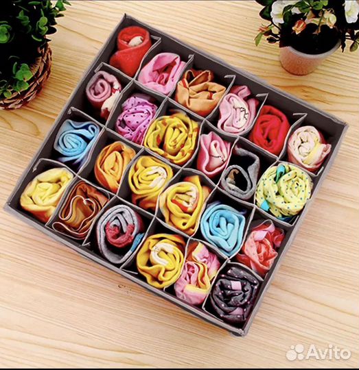 2 контейнера секционных для хранения