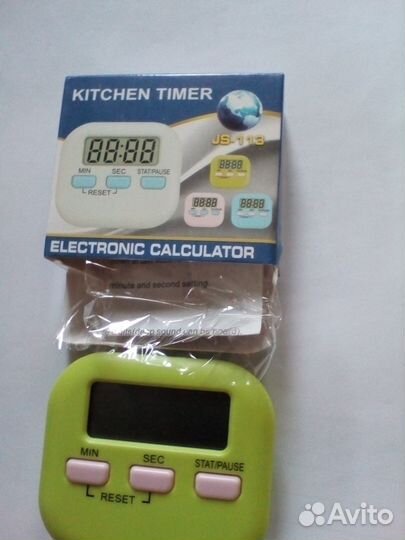 Таймер кухонный, не тихий, батарейка в комплекте