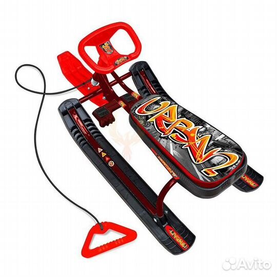 Снегокат тимка спорт 1+ граффити на красном