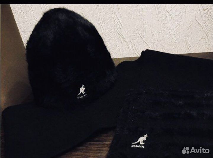 Комплект Kangol. Оригинал. Шапка + шарф