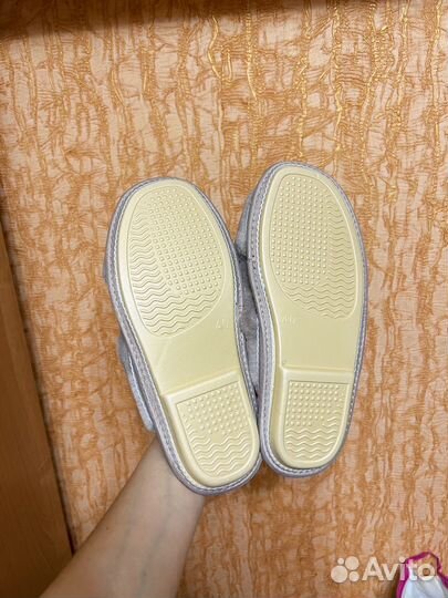 Женские домашние тапочки овчина