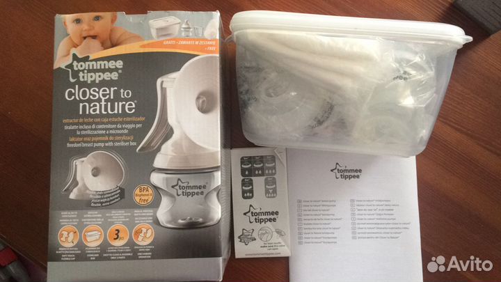 Молокоотсос ручной бутылочка контейнеры новое
