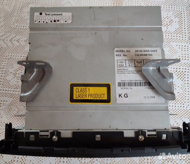 Авто магнитола honda cr-v 3