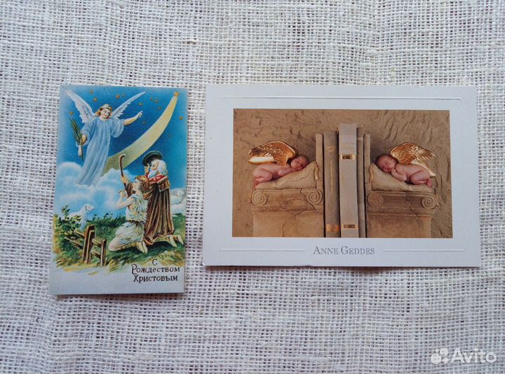 Открытки современные и советские, японские