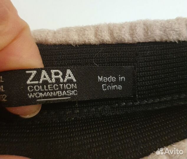 Юбка плиссе из экозамши Zara