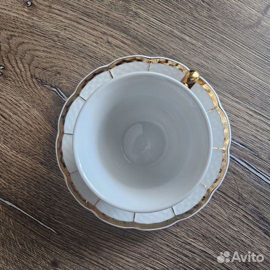 Чашка с блюдцем, 6шт,фарфор,Чехия,Bohemia Original