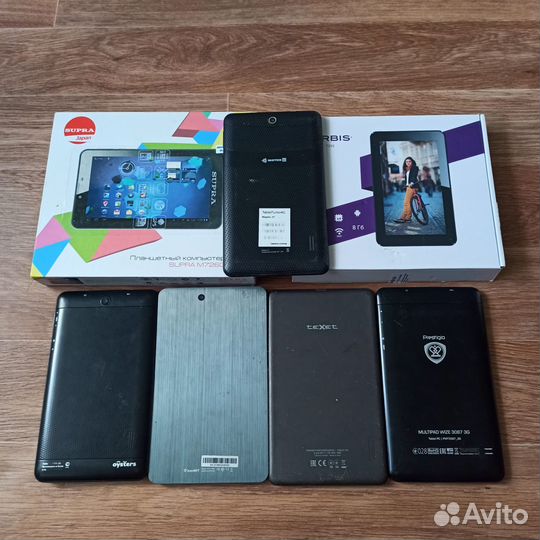 Планшеты рабочие на запчасти разных марок