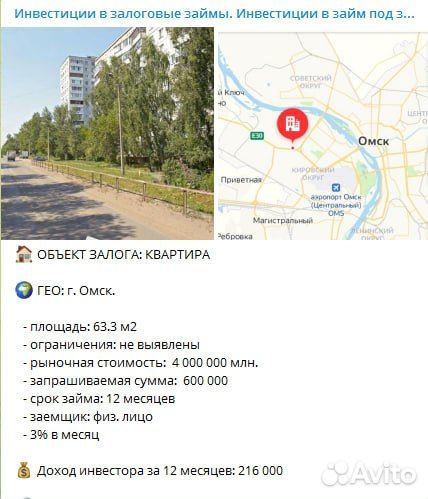 Ищу инвестора Гарантия возврата - залог