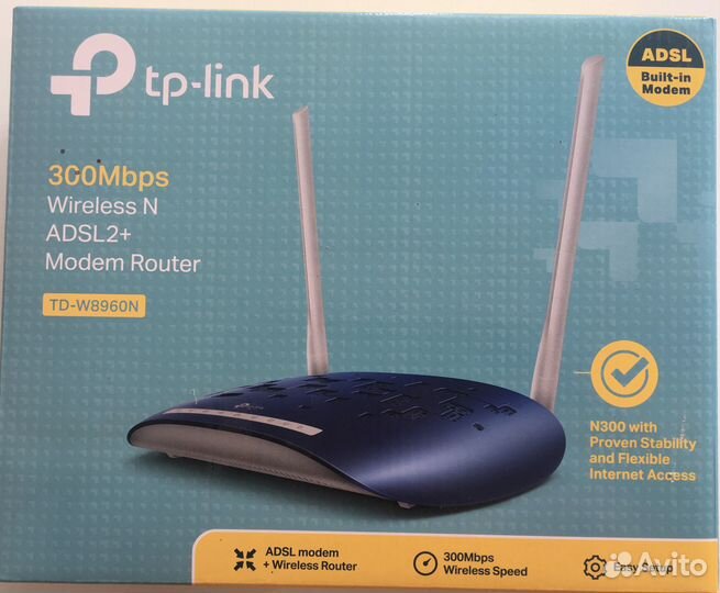 Wi-Fi роутер tp-link N300 с модемом