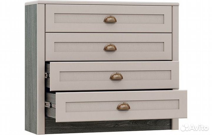 Прованс raus Комод Ясень Анкор Темный, Зелёный Дип