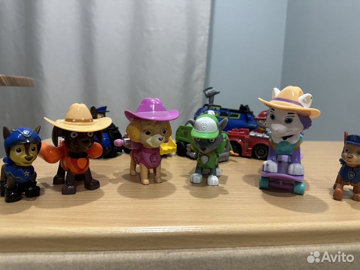 Щенячий патруль машинки и щенки