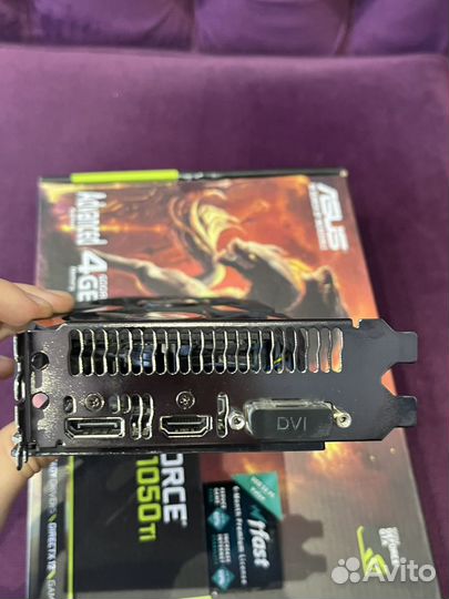 Видеокарта asus GeForce GTX 1050 Ti Cerberus