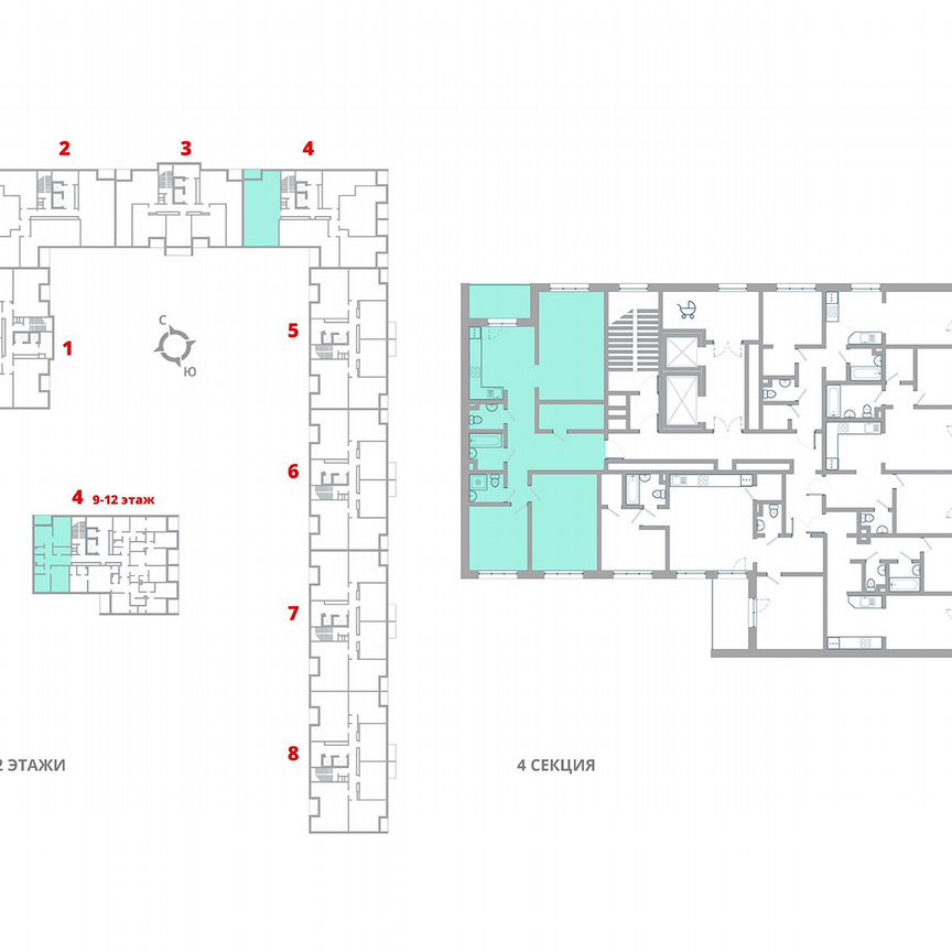 3-к. квартира, 91,7 м², 2/12 эт.