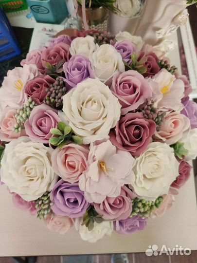 Букет из 25 мыльных роз