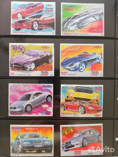 Вкладыши из жвачки turbo 2000