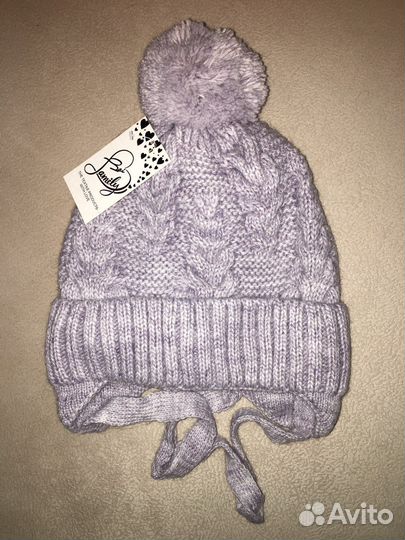 Шапка новая для девочки 54-56