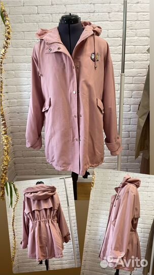 Женский тренч бежевый песочный красный