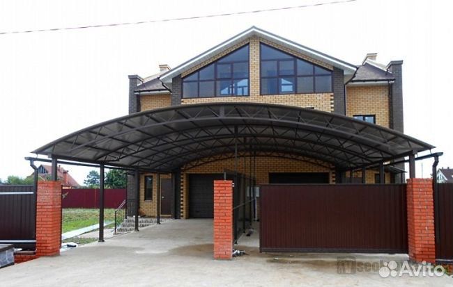 Навесы для авто, беседки, парковки