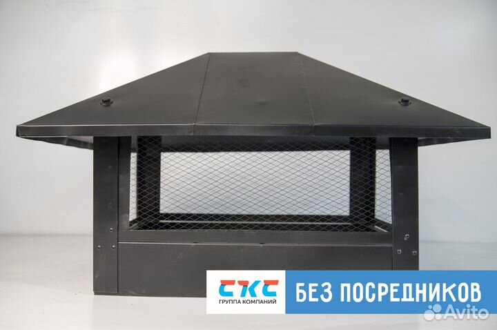 Колпак на трубу дымохода с сеткой