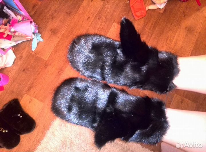 Норковые варежки