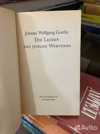 J. Wolfgang Goethe DIE leiden DES jungen werthers