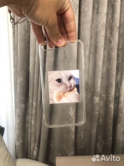 Чехол с котом на iPhone 8+