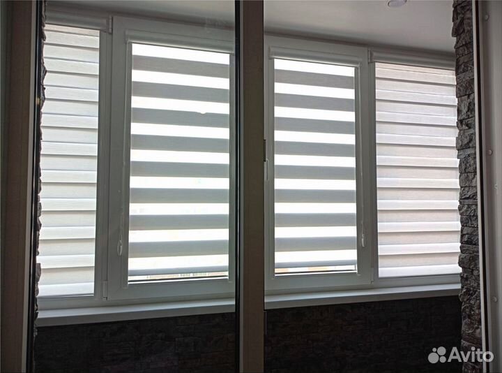 Рулонные шторы на окна день ночь рулонные жалюзи