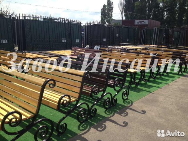 Скамейка со спинкой 