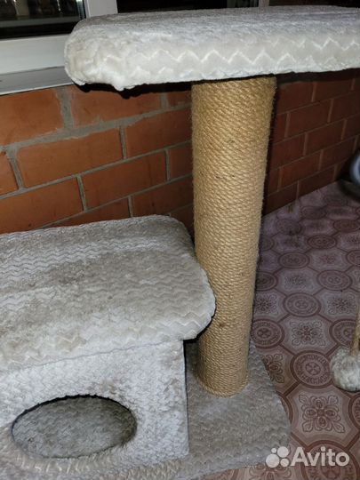 Когтеточка домик для кошки бу