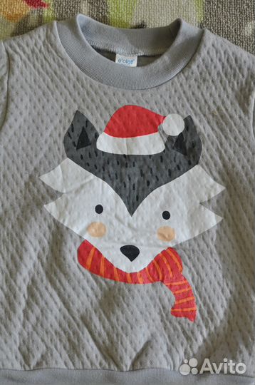 Детский костюм пижама новогодний 1.5 года