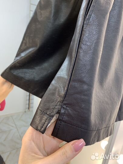 Шорты из эко кожи