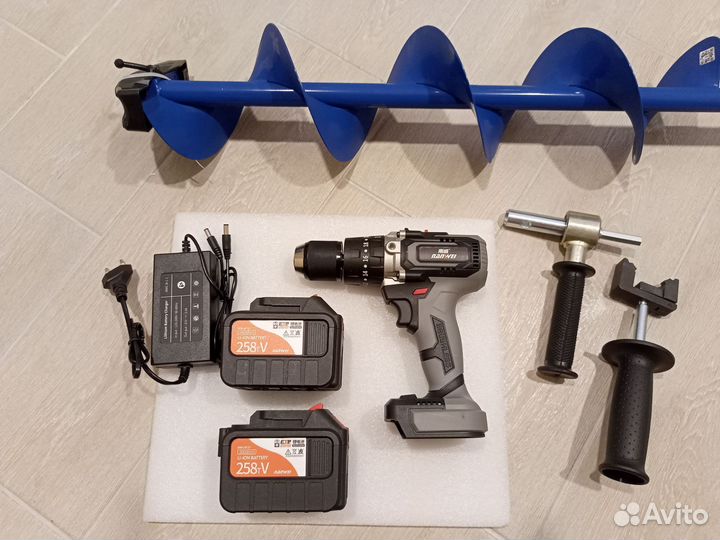 Ледобур Nanwei 6 Аh+шнек Helios 110 мм