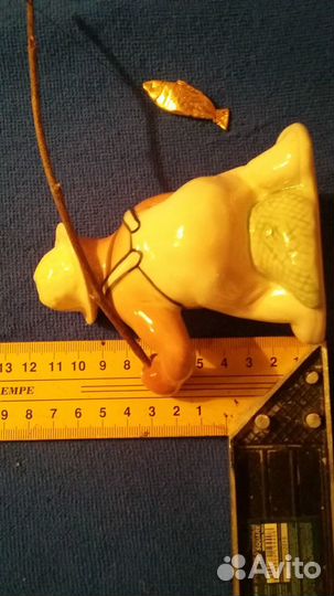 Статуэтка фарфор Рыбак винтаж