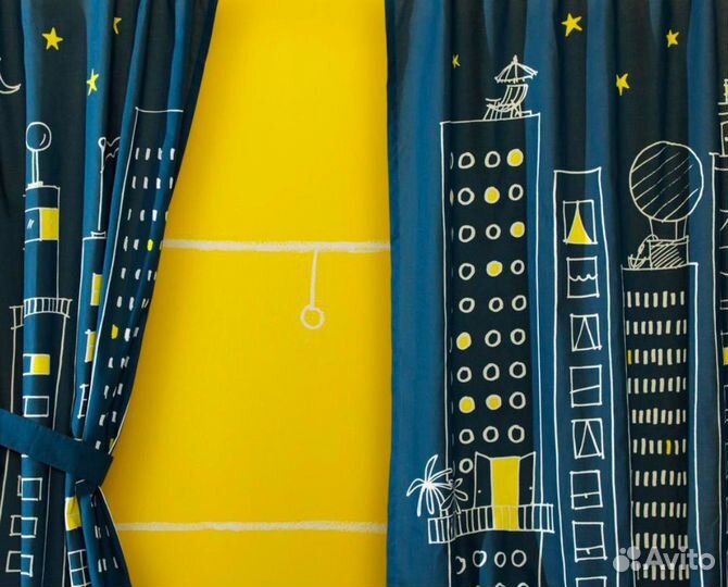 Отдам Шторы IKEA ночной город