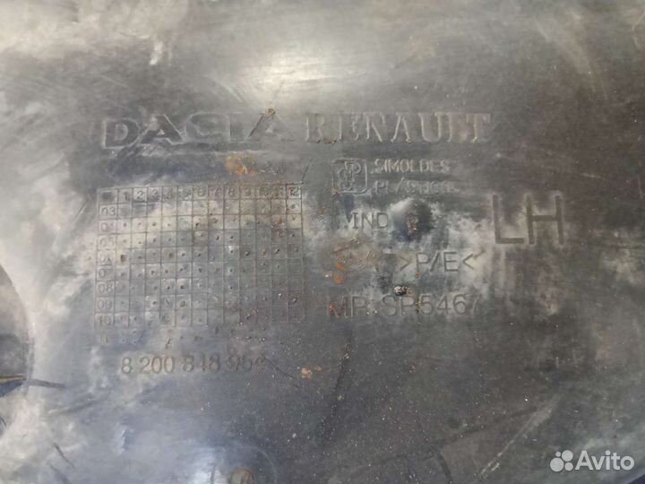 Подкрылок левый задний Renault logan 1