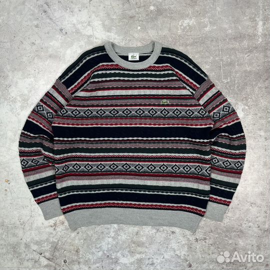 Свитер Lacoste Vintage Knit Sweater 1990s Coogi