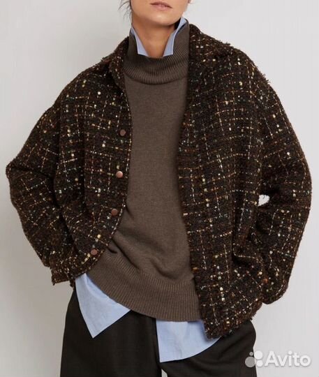 Рубашка-курика из твида Vatnique Antwerpen