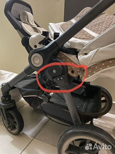 Коляска 2 в 1 Teutonia на запчасти