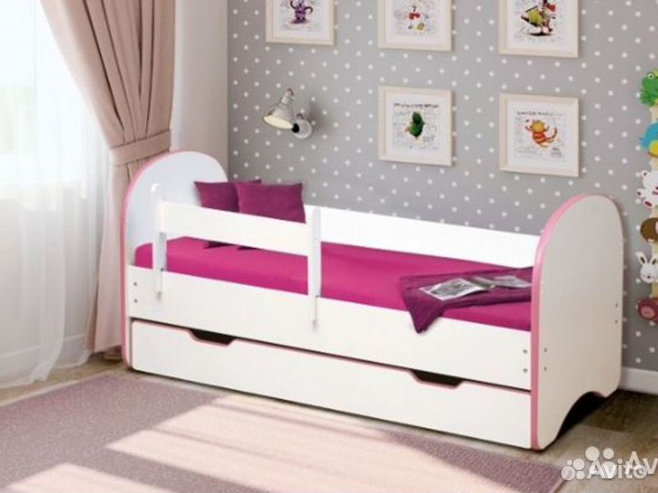 Детская кровать Зайчата 190*80 см