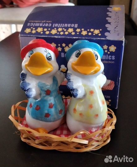 Набор для специй солонка и перечница керамика